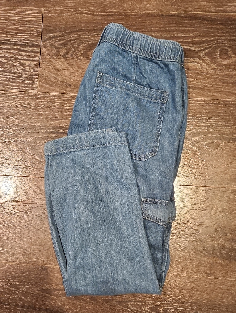 ❤️ GAP DENIM MID-RISE EASY JEAN CARGO JOGGER JEANS, SMALL (4 - 6) - Picture 12 of 14